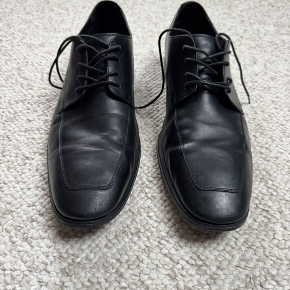 Cole Haan Mens Air Adams Black Dress Oxford Apron Toe Derby C09438 Size 12 M - Picture 13 of 16